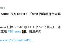 “10月11日内幕巨鲸”10分钟前抵押ETH借出5000万枚USDT