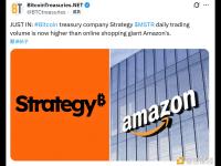 Strategy的股票单日交易量现已超过电商巨头亚马逊