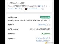 某钱包约 10 分钟前质押约 1.17 亿枚 SOL，价值约 1.48 亿美元