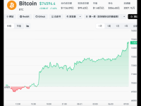 比特币冲上74000美元，加密货币全线飙涨